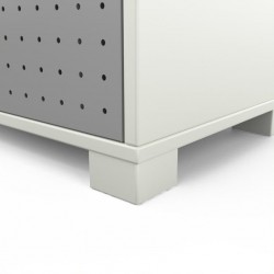 Jeu de 4 pieds carrés pour meuble à casiers