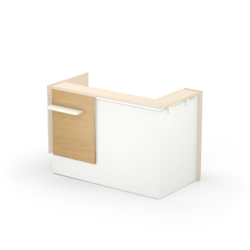 Voile d'accueil avec tablette porte sac