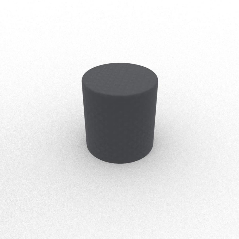 Pouf Diamètre 40cmxH43cm, sur vérins de réglage, tissu Bondai gris orage Pouf Diamètre 40cmxH43cm, sur vérins de réglage, tissu Bondai gris orage