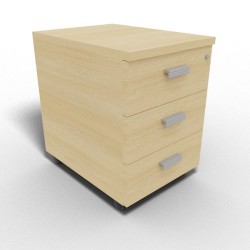 MOKA - Caisson mobile mélaminé 3 tiroirs MOKA - 2