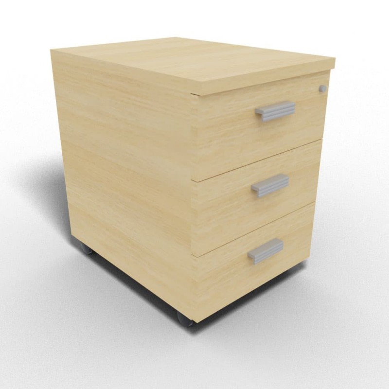 MOKA - Caisson mobile mélaminé 3 tiroirs MOKA - 2